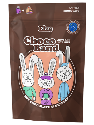 choco band creamy hot chocolate